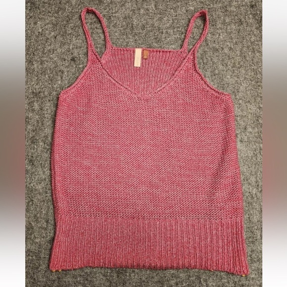 Anthropologie’s Pilcro Crochet Top petal Pink M boho coquette cottagecore H - Picture 1 of 6